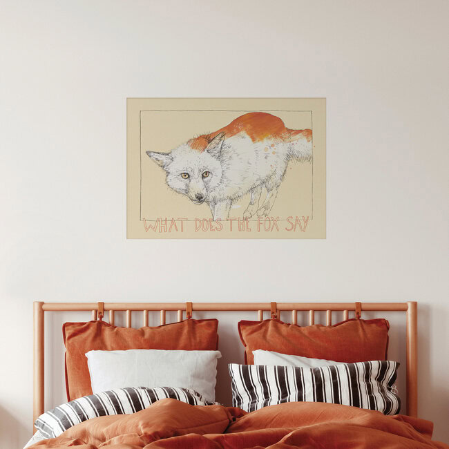 Wandbild 'Fuchs' – Kunst von Sabine Israel als Poster oder Acrylglasbild