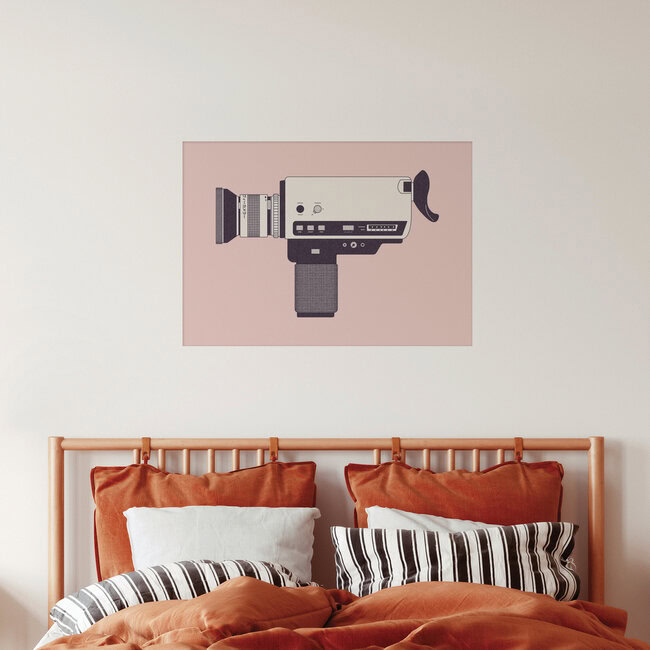 'Super 8 Camera' – Wall Art by Florent Bodart as Poster or Acrylic Glass Print