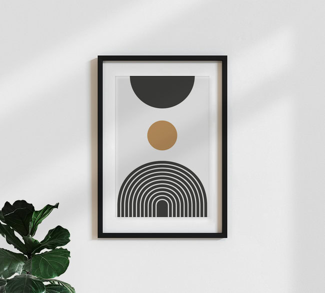 'Mid century study no.3' – Wall Art by Froilein  Juno as Poster or Acrylic Glass Print