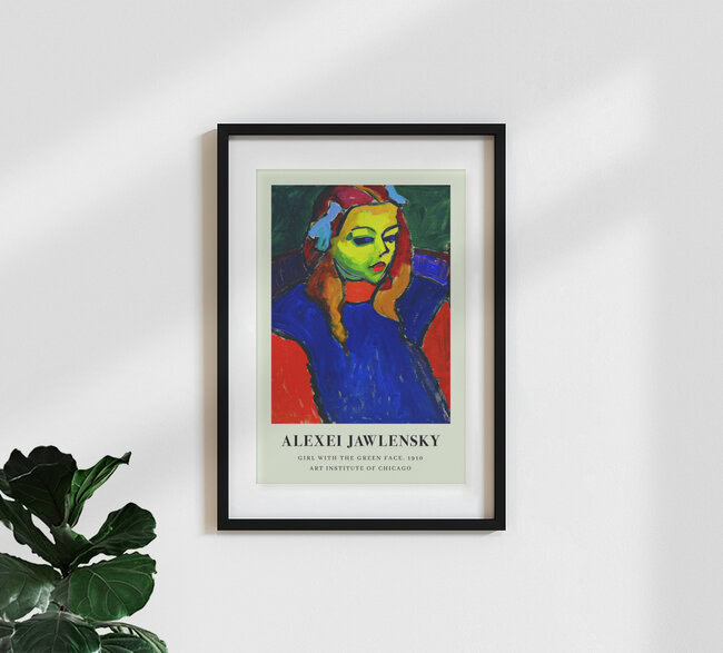 'Alexei Jawlensky: Girl with the Green Face (1910)' – Wall Art by Art Classics as Poster or Acrylic Glass Print