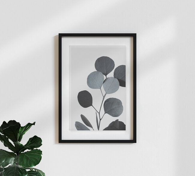 blue green hues dried eucalyptus branches 2 of 3, Germany – wall art by Studio Na.hili as Poster or Acrylic Glass Print