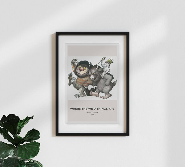 'Where The Wild Things Are' – Wall Art by Vintage Collection as Poster or Acrylic Glass Print
