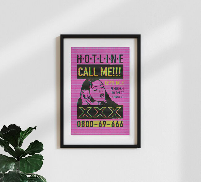 'Call For Consent' – Wall Art by Jonas Loose as Poster or Acrylic Glass Print