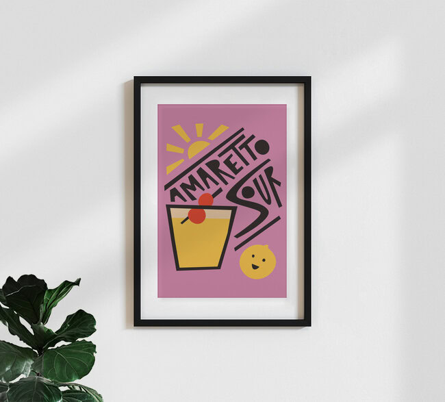 Wandbild 'Amaretto Sour' – Kunst von Fox And Velvet als Poster oder Acrylglasbild