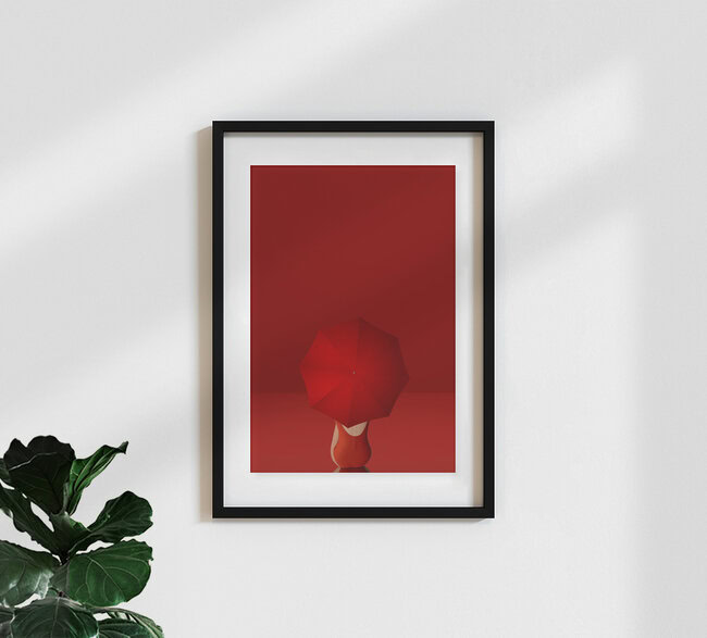 red is sometimes unbearable, Italien – Fotokunst von Caterina Theoharidou als Poster oder Acrylglasbild