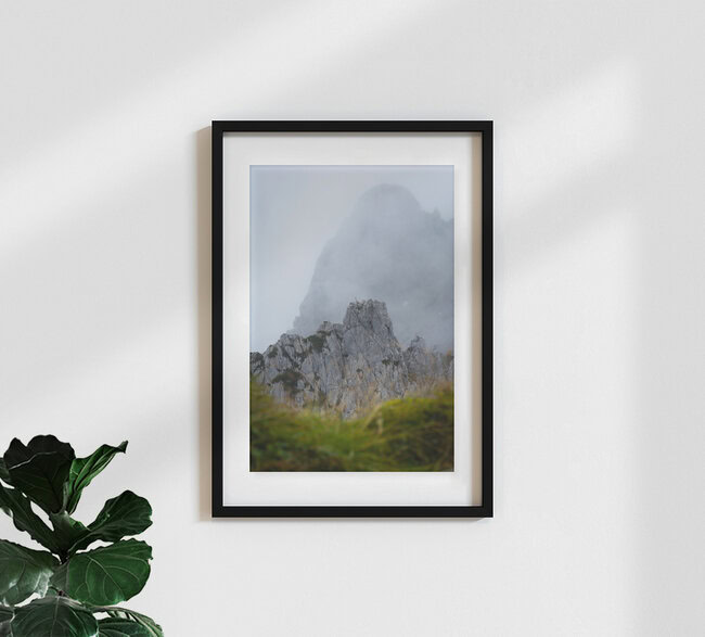 Mountain Peaks in the Mist, Germany – wall art by Martin Wasilewski as Poster or Acrylic Glass Print