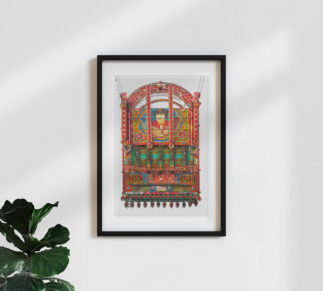 Der Torero-Truck, Pakistan – Fotokunst von Matthias Barth als Poster oder Acrylglasbild