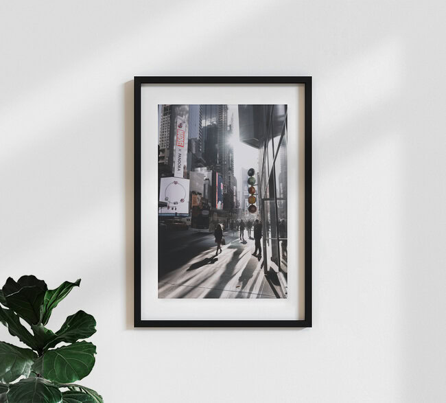 City in backlight, United States – wall art by Tillmann Konrad as Poster or Acrylic Glass Print