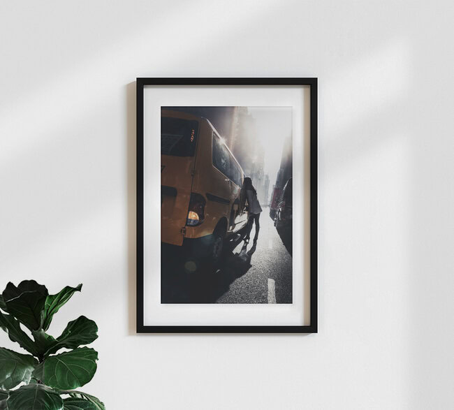 A fleeting moment in the metropolis, United States – wall art by Tillmann Konrad as Poster or Acrylic Glass Print