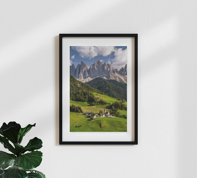 Funes Valley South Tyrol, Italy – wall art by Achim Thomae as Poster or Acrylic Glass Print