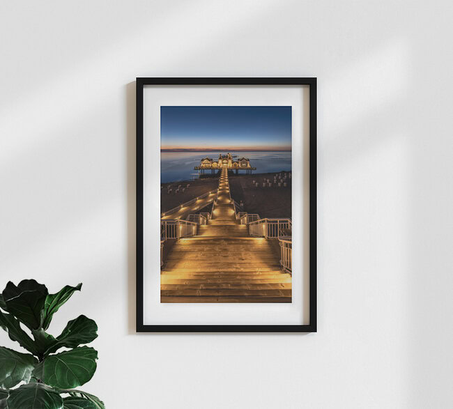 Ostseebad Sellin Rügen, Deutschland – Fotokunst von Achim Thomae als Poster oder Acrylglasbild