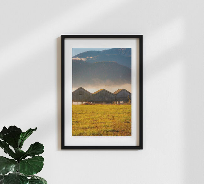 Autumn Morning at Lake Kochelsee, Germany – wall art by Martin Wasilewski as Poster or Acrylic Glass Print