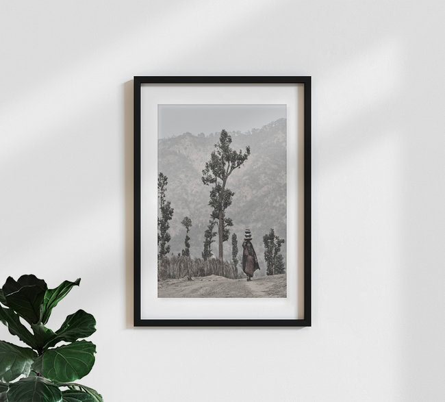 Raute woman, Nepal – wall art by Jan Møller Hansen as Poster or Acrylic Glass Print