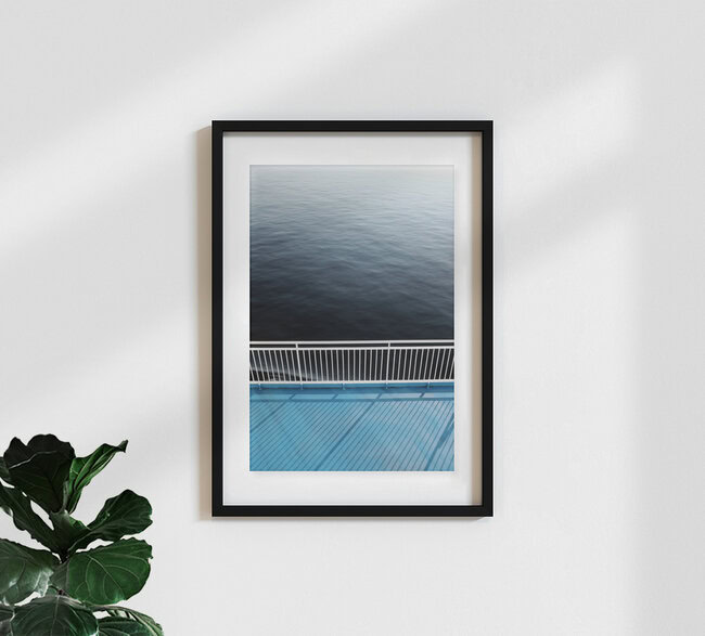 Infinite Blue, Greece – wall art by Janek Markstahler as Poster or Acrylic Glass Print