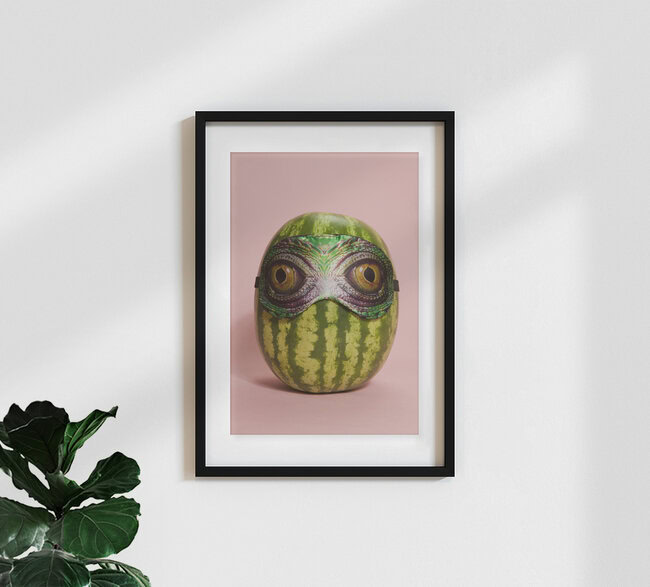 Snake Watermelon, Belgium – wall art by Loulou von Glup as Poster or Acrylic Glass Print