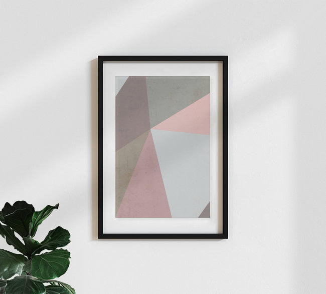 Wandbild 'Delicate Geometry' – Kunst von Emanuela Carratoni als Poster oder Acrylglasbild
