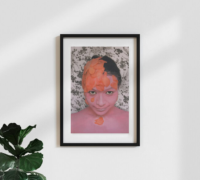 Pink Ginger, France – wall art by Enora Lalet as Poster or Acrylic Glass Print