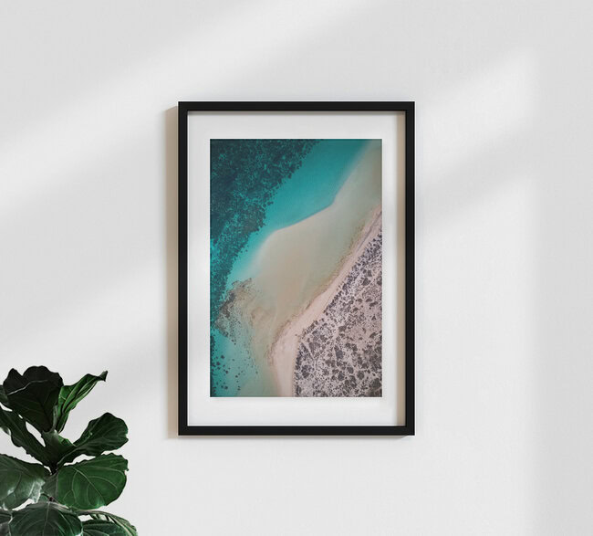 The Wave - Coral Bay (portrait), Australien – Fotokunst von Sandflypictures - Thomas Enzler als Poster oder Acrylglasbild