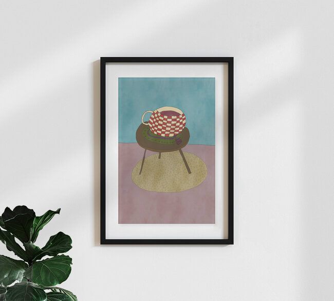 'Teatime' – Wall Art by Andrea Hansen as Poster or Acrylic Glass Print