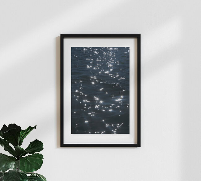 Sunshine Kissing Water, Germany – wall art by Studio Na.hili as Poster or Acrylic Glass Print