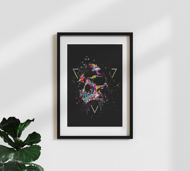 Wandbild 'Skull X' – Kunst von Balazs Solti als Poster oder Acrylglasbild