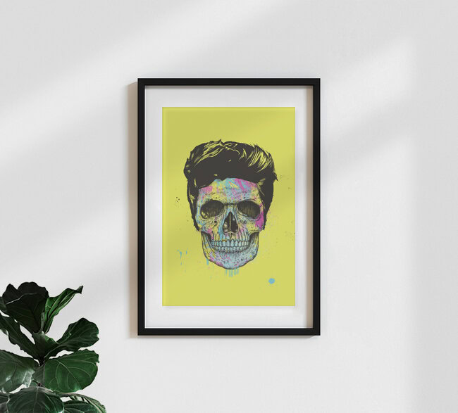 Wandbild 'Colour your skull' – Kunst von Balazs Solti als Poster oder Acrylglasbild