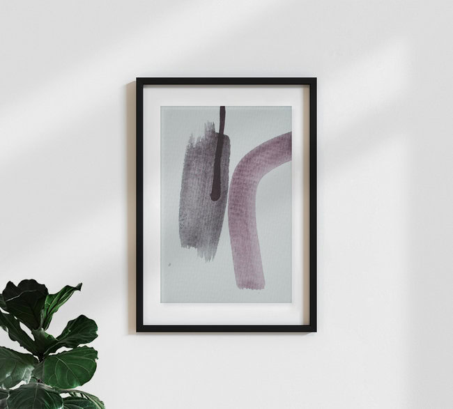 Wandbild 'Aquarelle Meets Pencil - Nude and Earth' – Kunst von Studio Na.hili als Poster oder Acrylglasbild