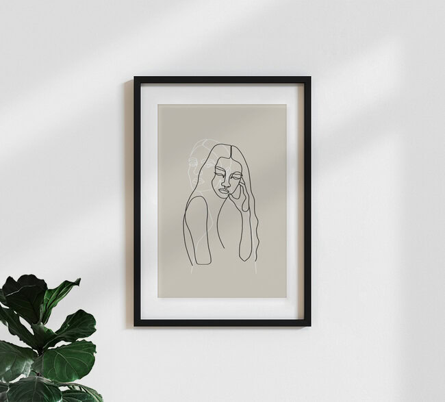 'Alma & Wanda' – Wall Art by Julia Hariri as Poster or Acrylic Glass Print