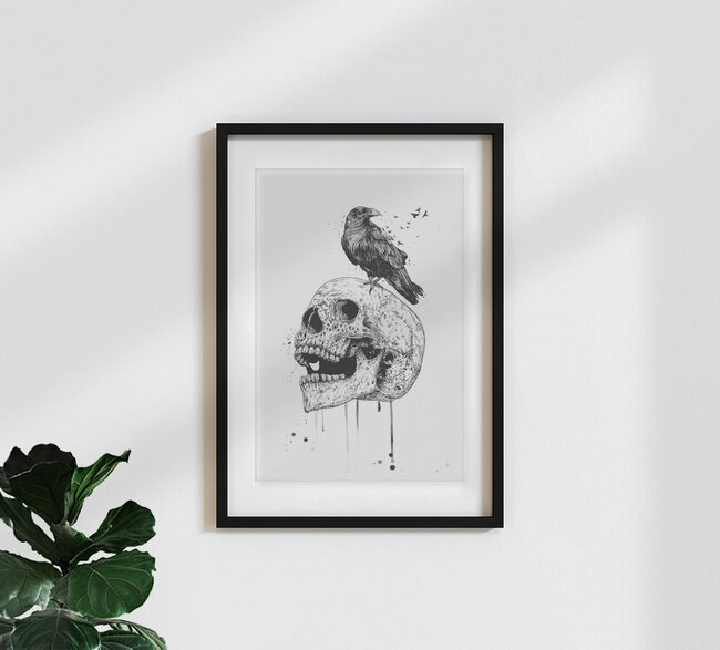 Wandbild 'New skull' – Kunst von Balazs Solti als Poster oder Acrylglasbild