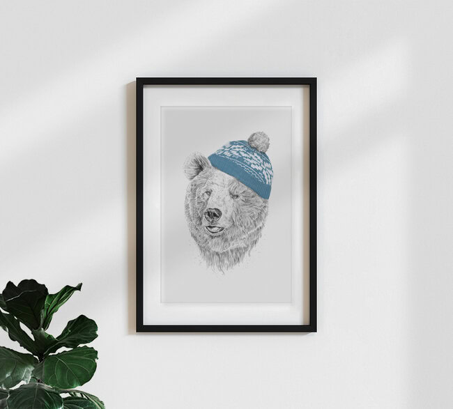 Wandbild 'Hello winter' – Kunst von Balazs Solti als Poster oder Acrylglasbild