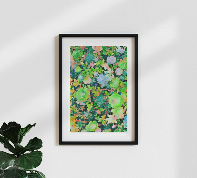 'The Desert Works Constantly To Forbid It, But The Cactus Blooms Anyway' – Wall Art by Uma Gokhale as Poster or Acrylic Glass Print