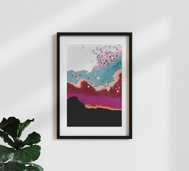 'Logic Drowned In a Sea Of Emotion' – Wall Art by Uma Gokhale as Poster or Acrylic Glass Print