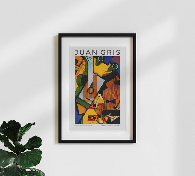 Wandbild 'Stillleben mit einer Gitarre von Juan Gris' – Kunst von Art Classics als Poster oder Acrylglasbild