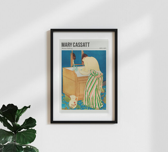 'Woman Bathing by Mary Cassatt' – Wall Art by Art Classics as Poster or Acrylic Glass Print