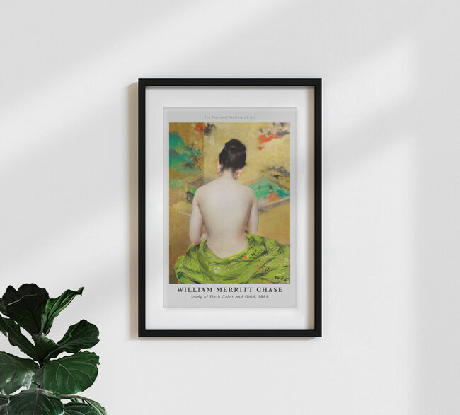 'William Merritt Chase: Study of Flesh Color and Gold (1888)' – Wall Art by Art Classics as Poster or Acrylic Glass Print