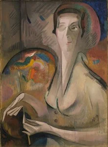 Wandbild 'Alice Bailly: Selbstporträt' – Kunst von Art Classics als Poster oder Acrylglasbild