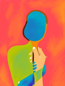 Wandbild 'The One To Hold a Mirror Up To Me' – Kunst von Uma Gokhale als Poster oder Acrylglasbild