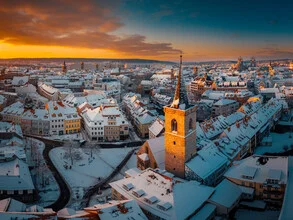 Die ersten Sonnenstrahlen über Erfurt - Fineart photography by Dennis Schmelz