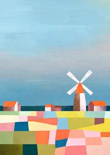 'Windmill in Holland' – Wall Art by Henry Rivers as Poster or Acrylic Glass Print