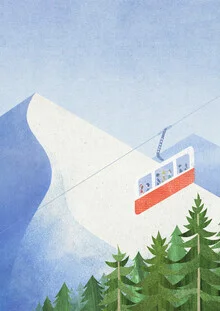 Wandbild 'In den Alpen' – Kunst von Henry Rivers als Poster oder Acrylglasbild