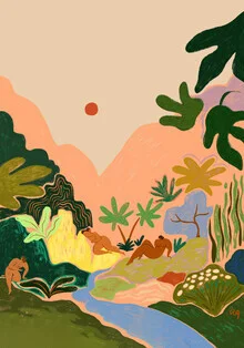 Wandbild 'Lost in Paradise' – Kunst von Arty Guava als Poster oder Acrylglasbild