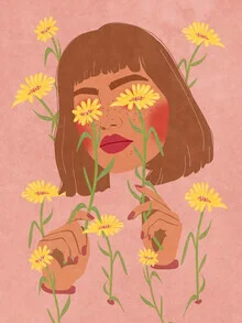 Wandbild 'All I see is Flowers' – Kunst von Raissa Oltmanns als Poster oder Acrylglasbild