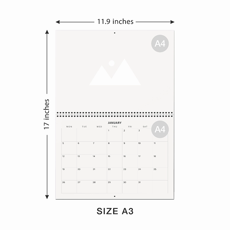 Abstract Seascapes 2026 Wall Planner & Organizer
