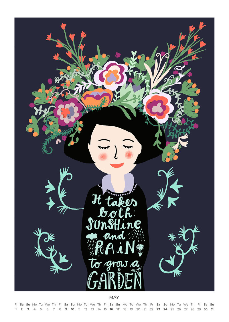 2026 Always Be Blooming Art Calendar