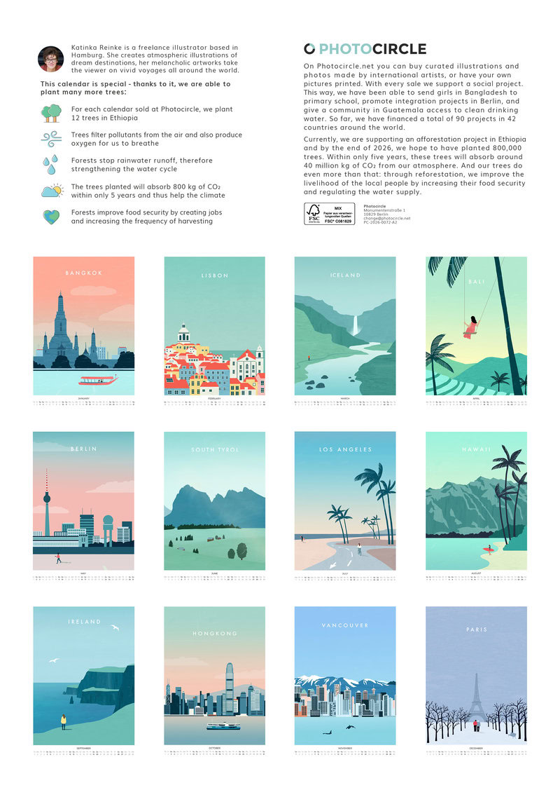 2026 Wanderlust Travel Calendar