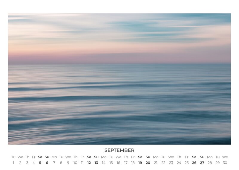 2026 Abstract Seascapes Calendar
