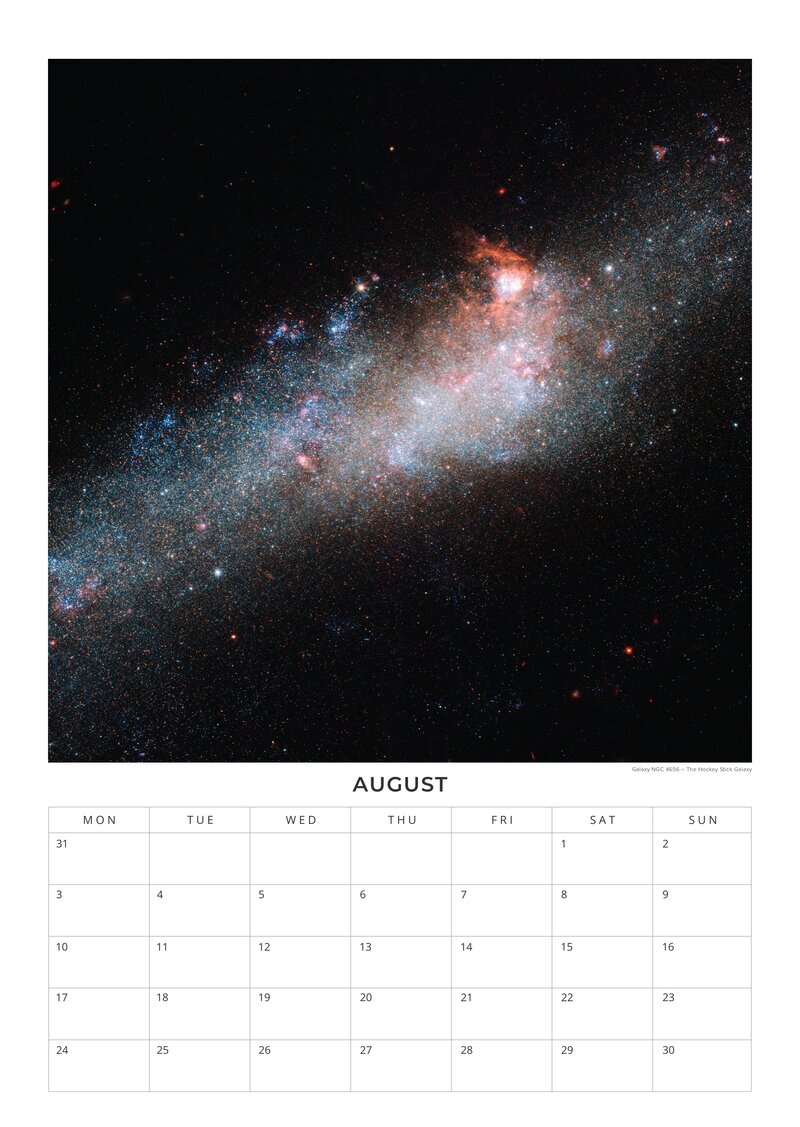 2026 NASA - Galactic Views Calendar