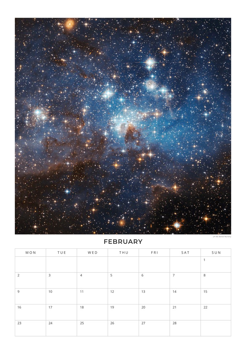 2026 NASA calendar – Space Horizons