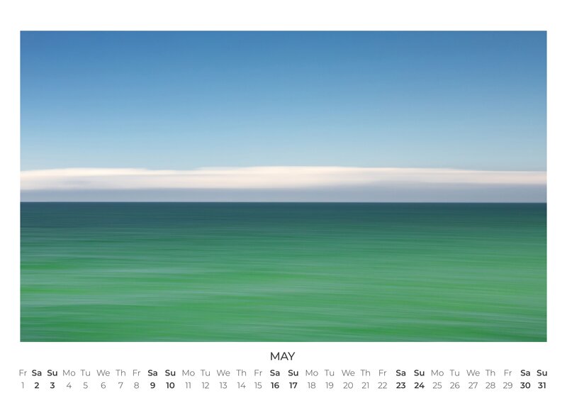 2026 Abstract Seascapes Calendar