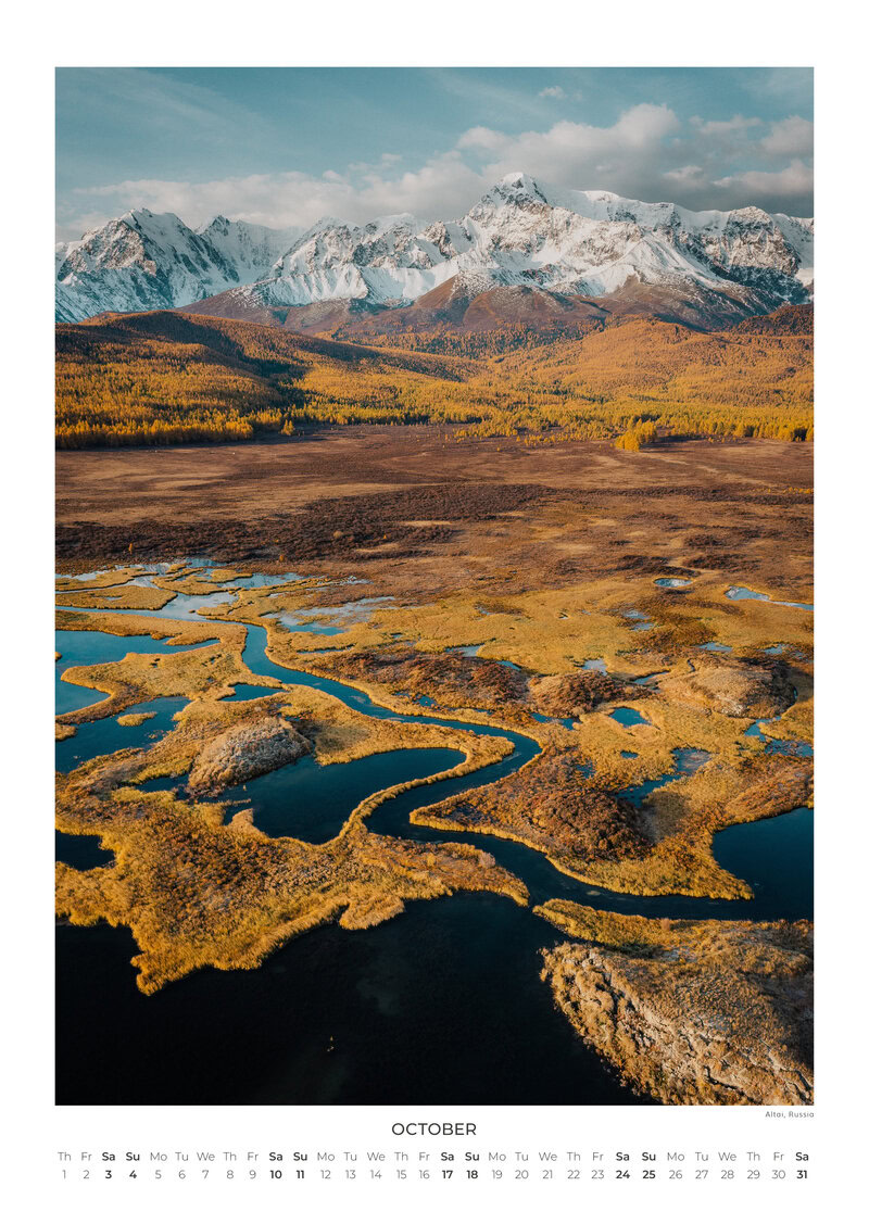 2026 Landscapes from Above Calendar by Lennart Pagel